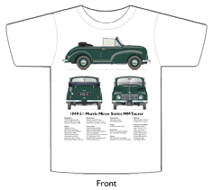 Morris Minor Tourer Series MM 1949-51 T-shirt Front